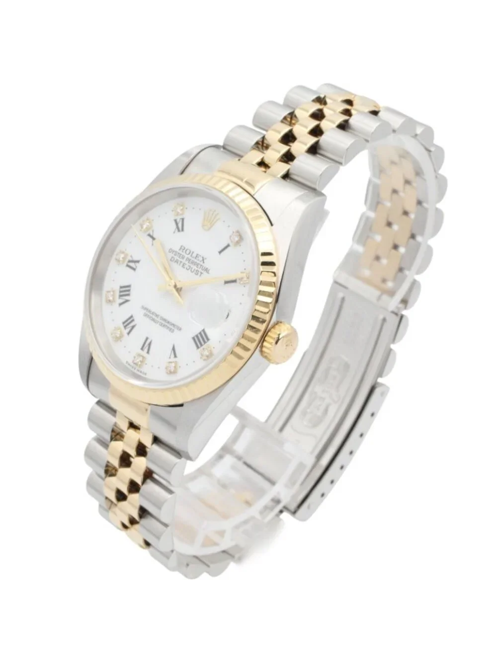 Rolex Datejust Diamond Number WH RO QP 18k Stainless Steel